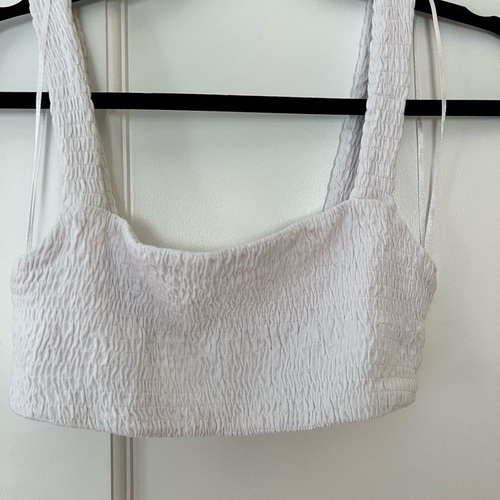 White crop top